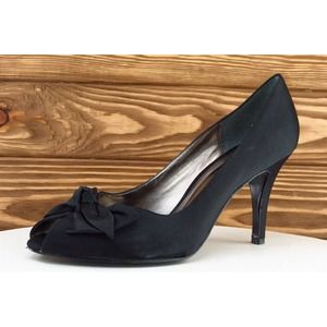 The Touch of Nina Women Sz 8.5 M Black Pump‎ Synthetic Shoes